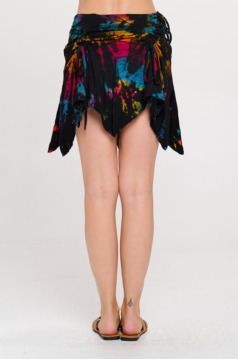 Tie dte fairy skirt, boho skirt, pixie skirt