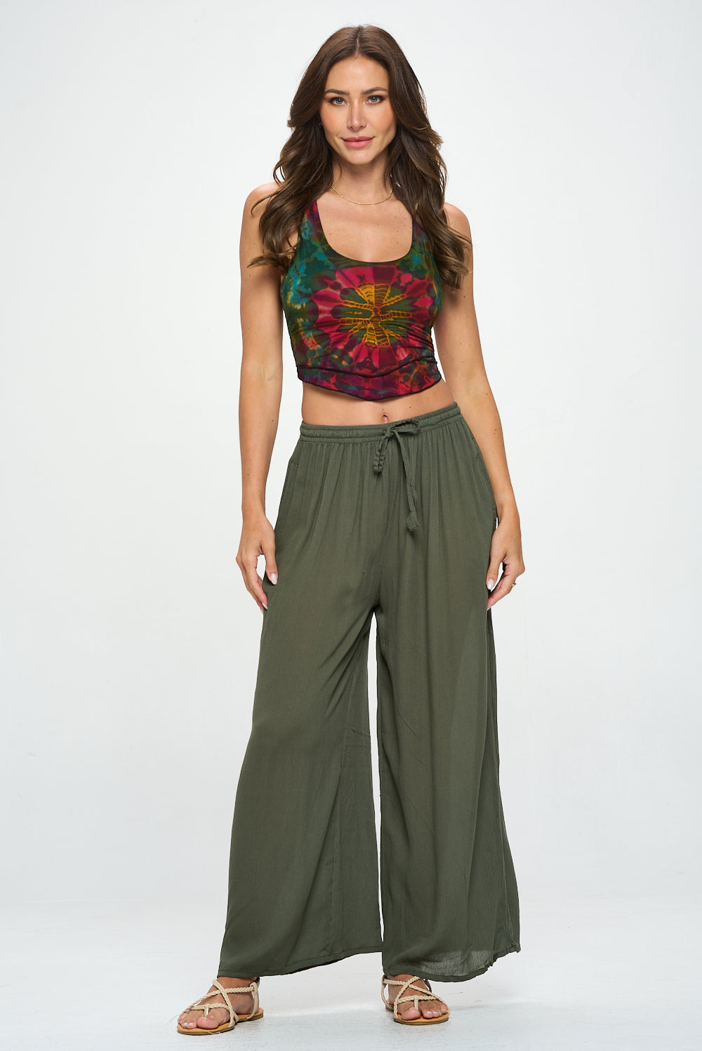 Bad Bitch tie dye crop top-