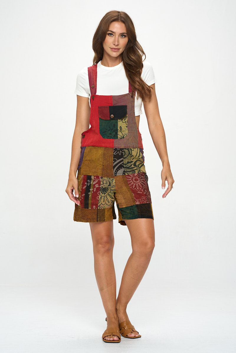 Brown Short overalls