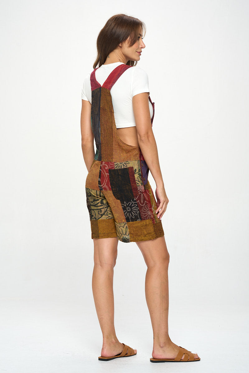 Brown Short overalls