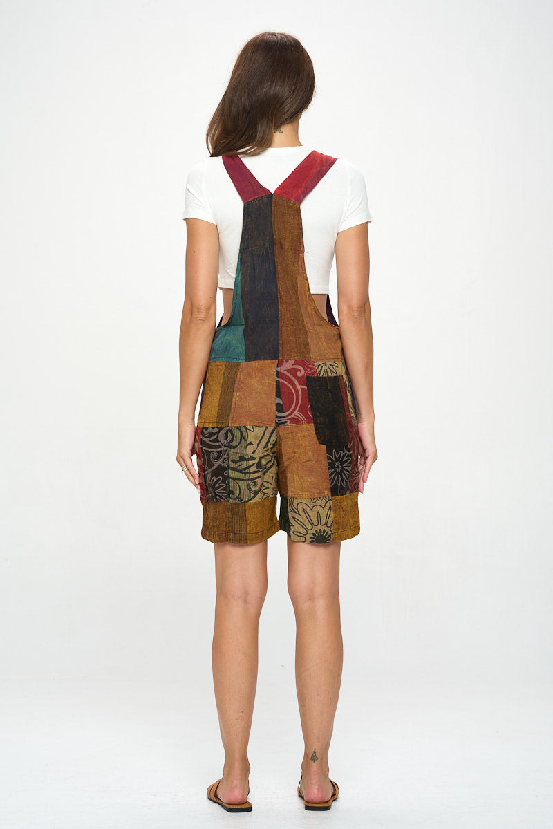 Brown Short overalls