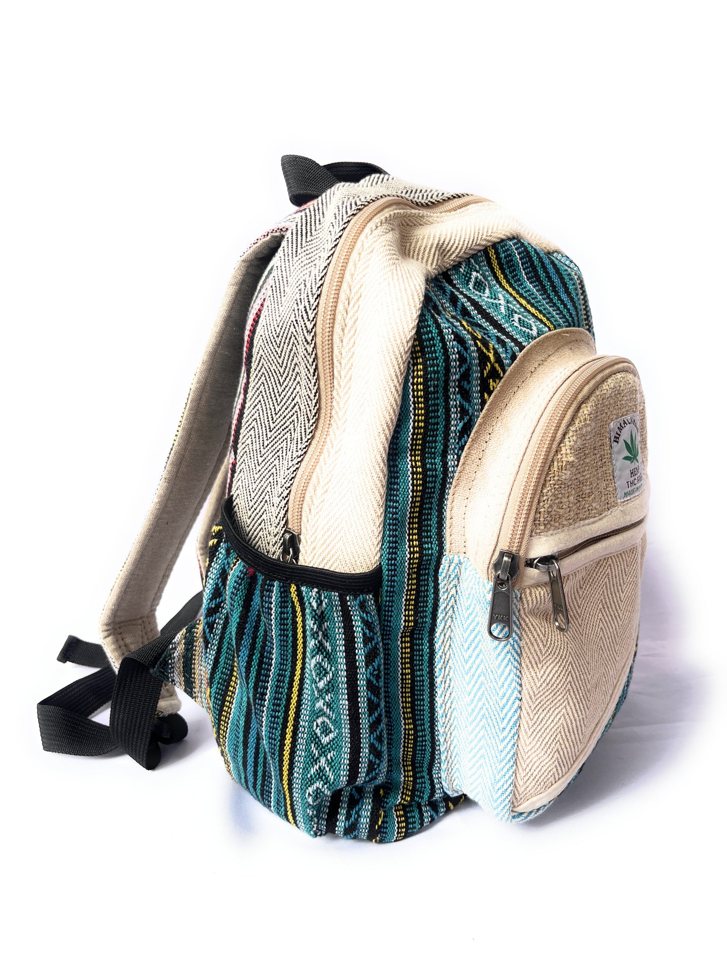 Small hemp and cotton backpack