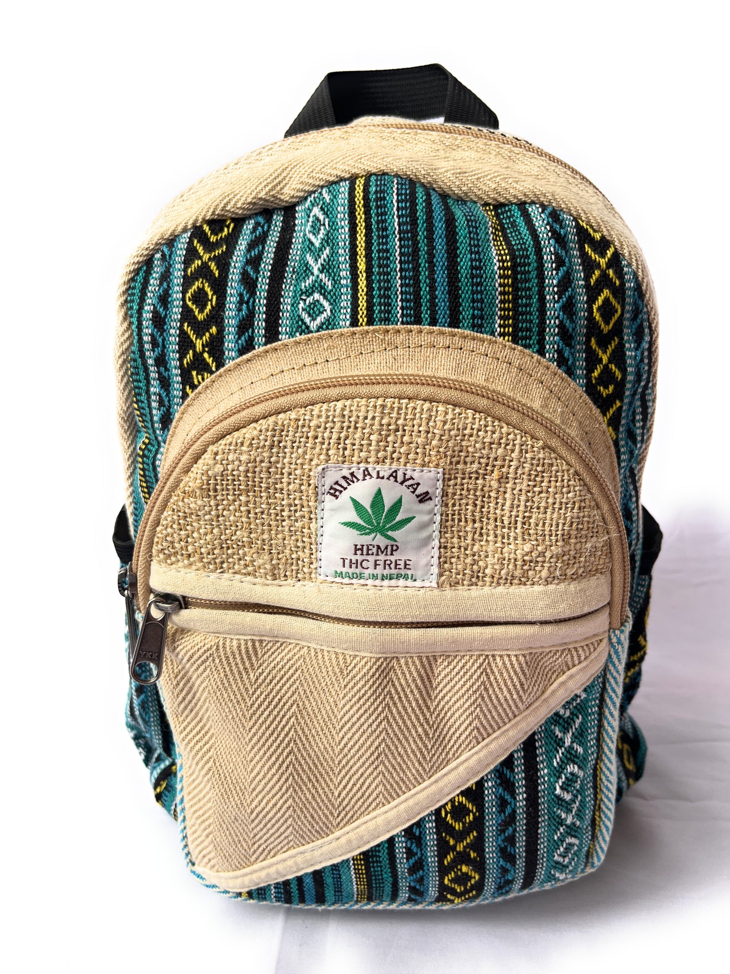 Small hemp and cotton backpack