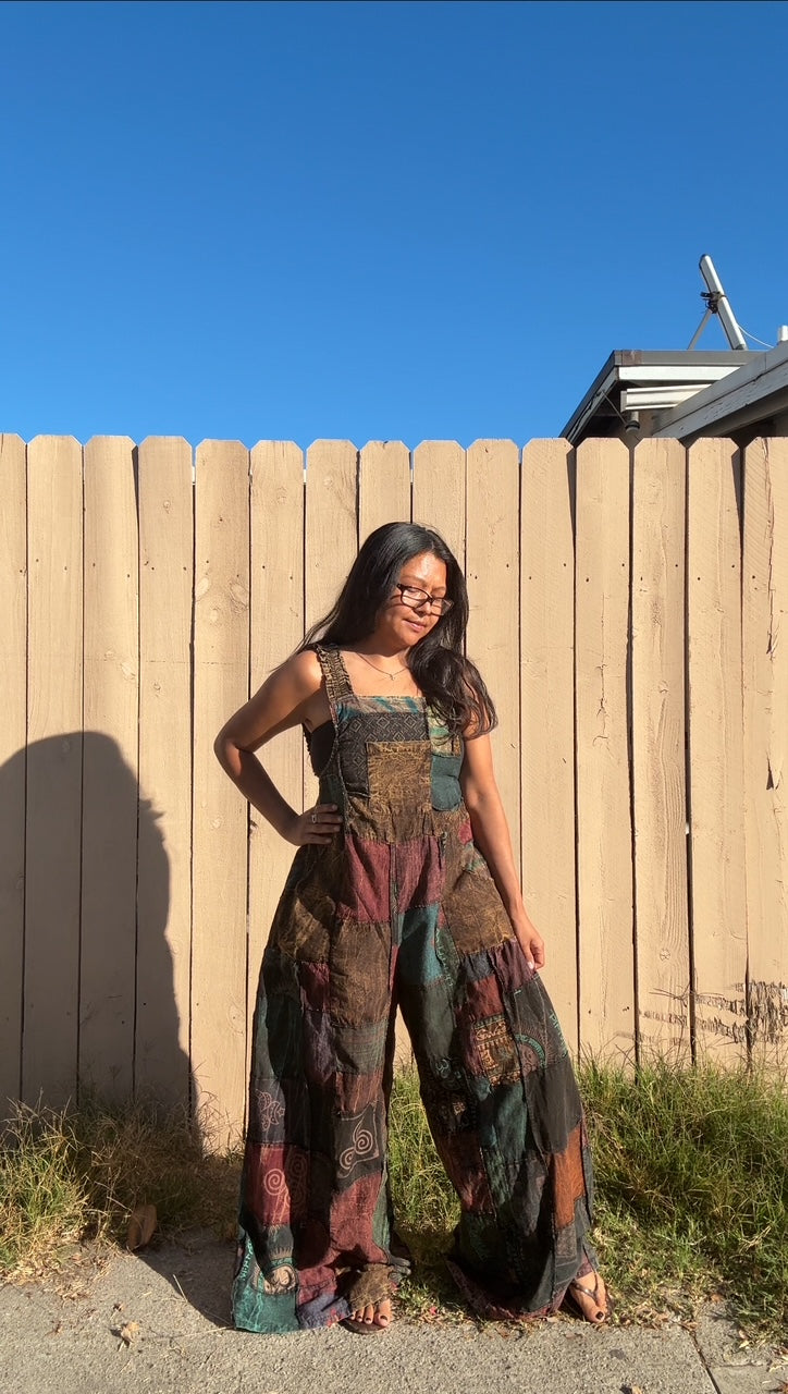 GroovyFlow patchworks palazzo overall