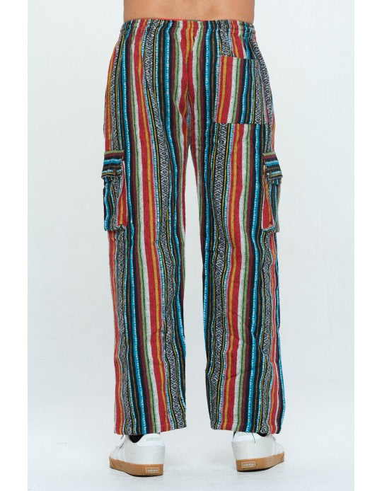 Men's Brushed cotton stripe pant