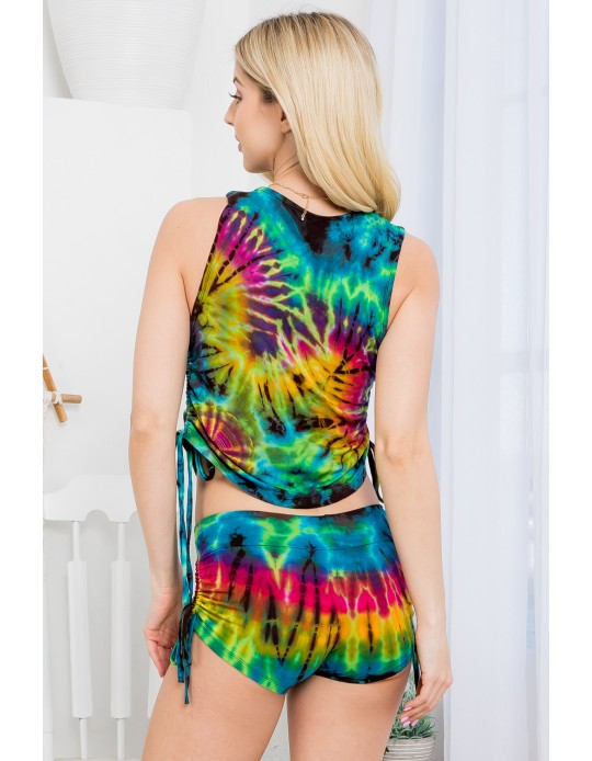 Tie dye shorts