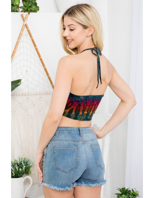 Tie dye halter Top