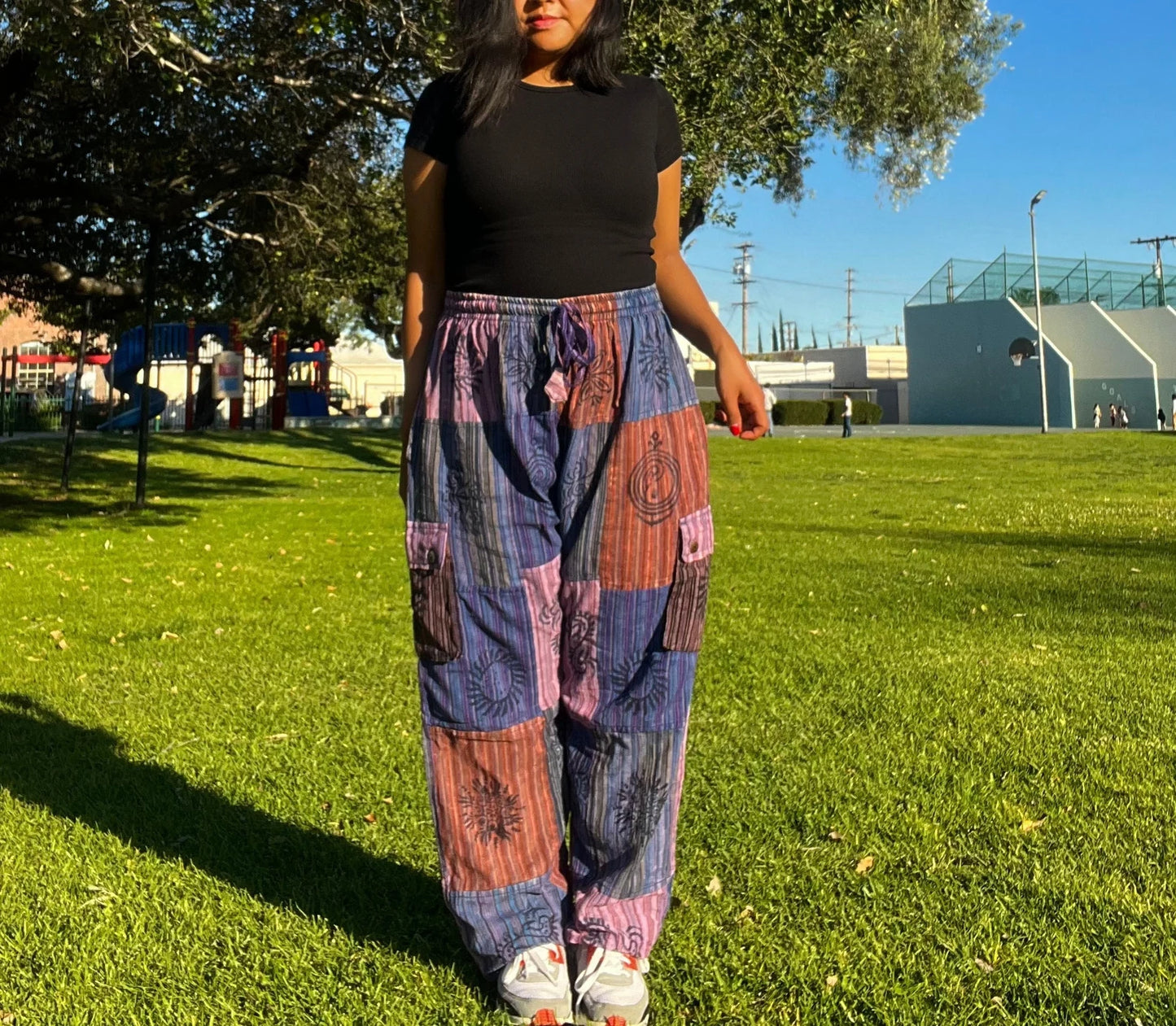 Cotton Patchworks Pant