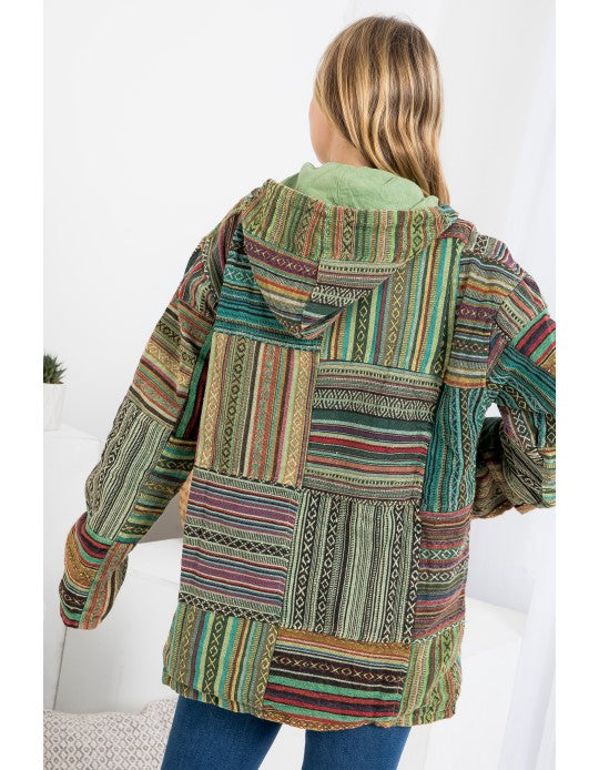 Cotton patchwork jacket