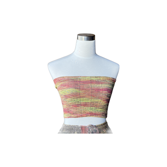 Woven cotton tube top