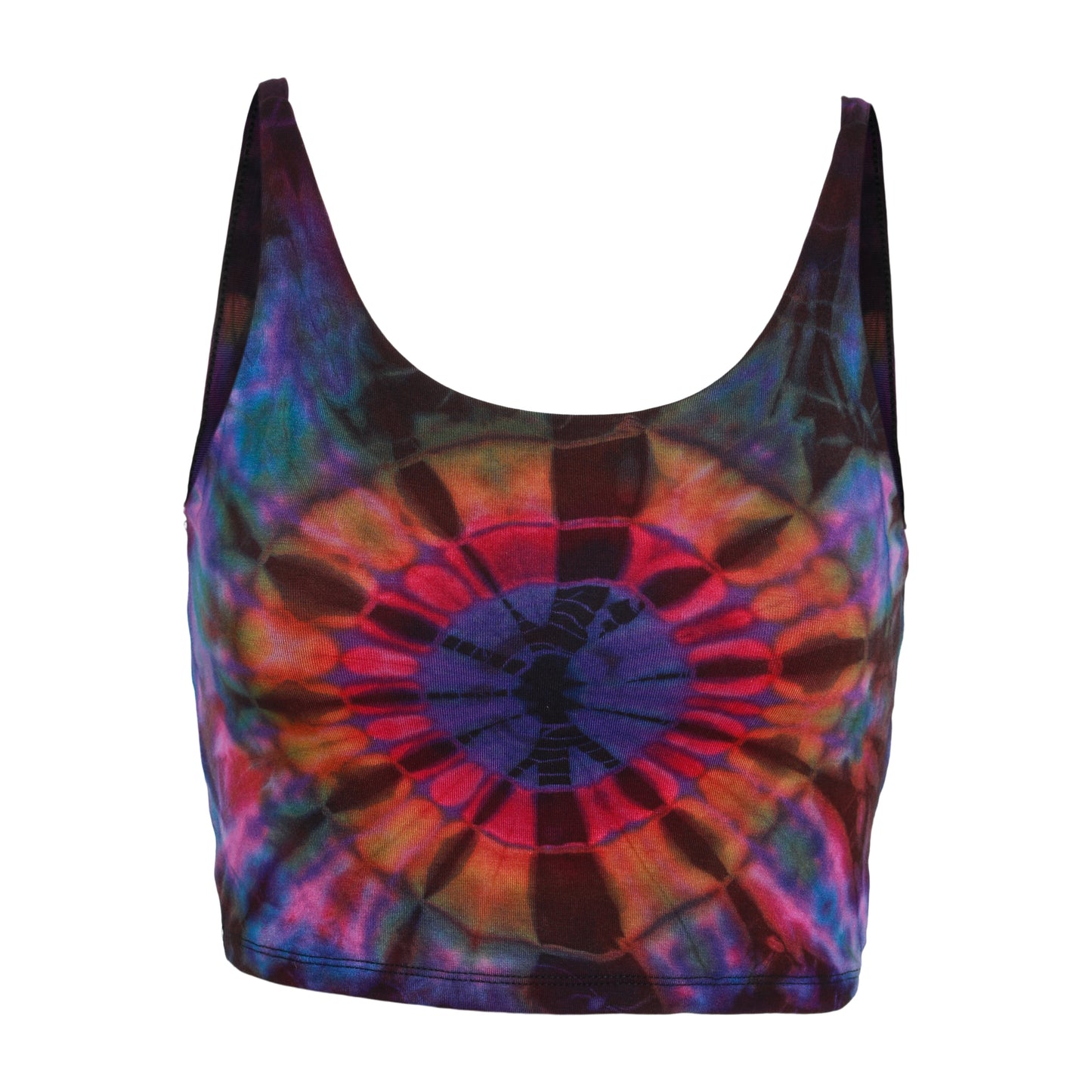 See the universe tie dye crop top