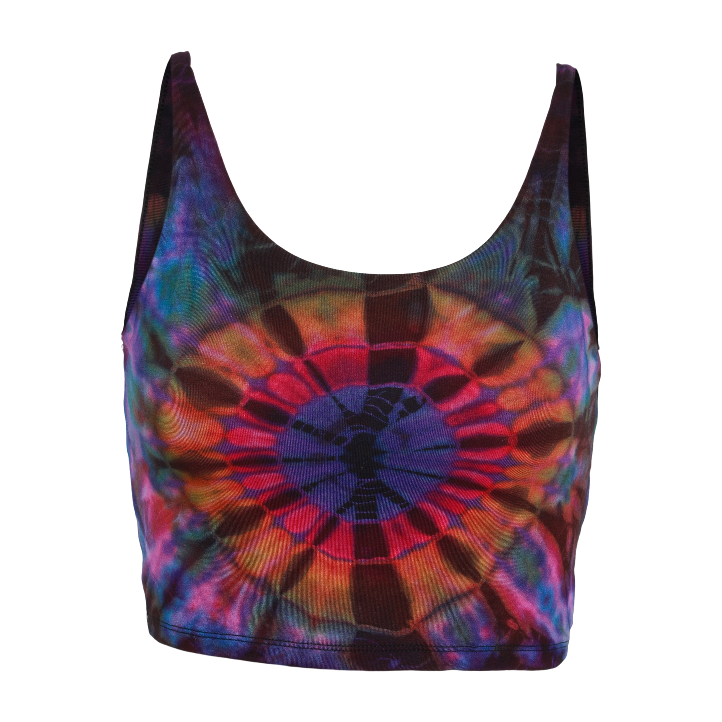 See the universe tie dye crop top