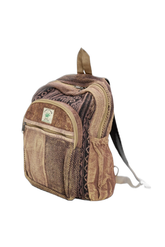 Brown stone Washed Backpack