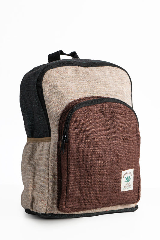 Small hemp and cotton backpack