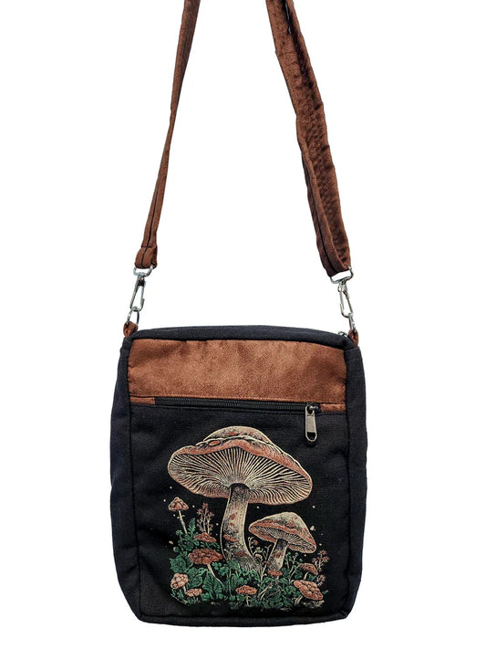 Mushroom messenger bag