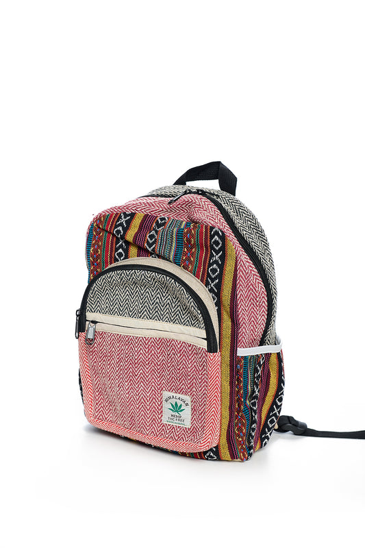 Small hemp and cotton backpack