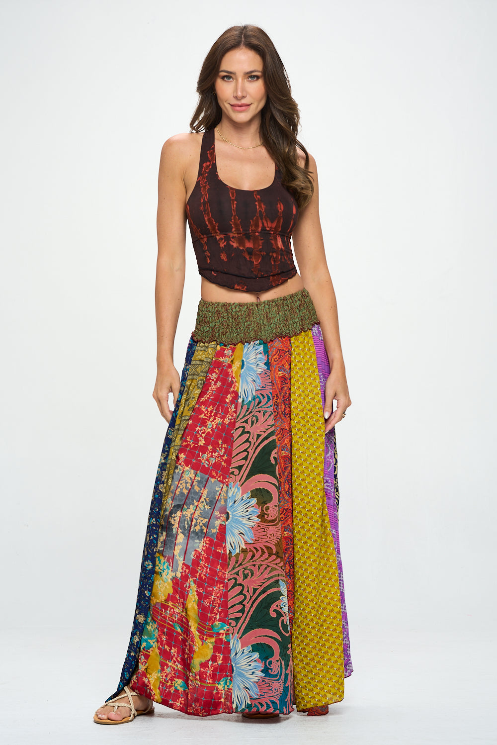 Long Silk Skirt