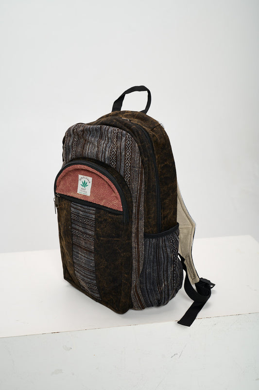 Black Stone washed large backpack