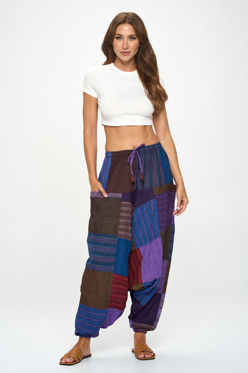 Purple Harem Hippie Pant