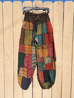 Unisex Cotton Patchworks thai pant