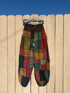 Unisex Cotton Patchworks thai pant