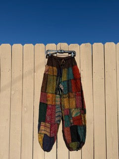 Unisex Cotton Patchworks thai pant