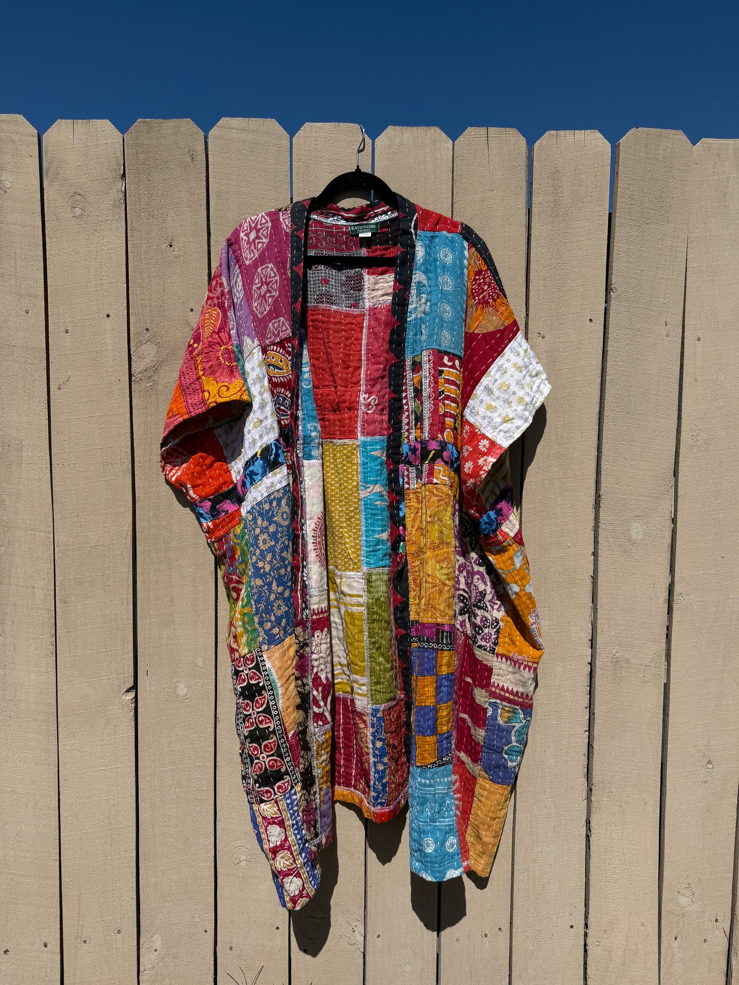Kantha duster with string