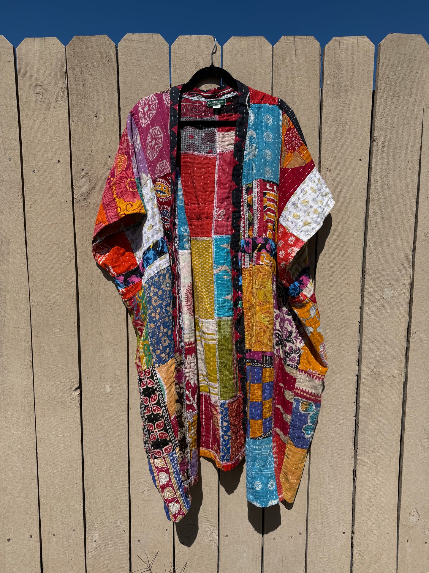 Kantha duster with string