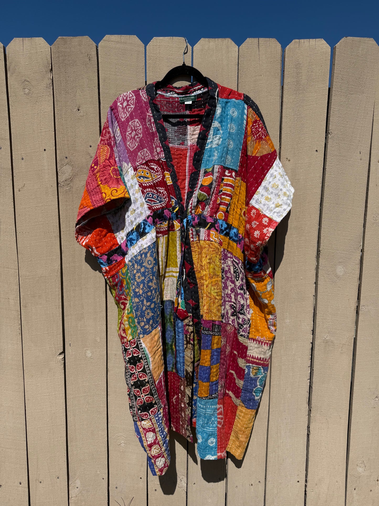 Kantha duster with string