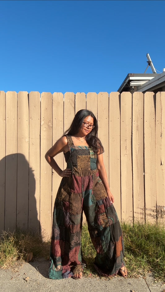 GroovyFlow patchworks palazzo overall