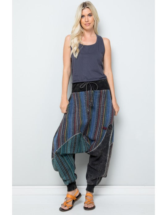 Cotton Stripe harem hippie pant