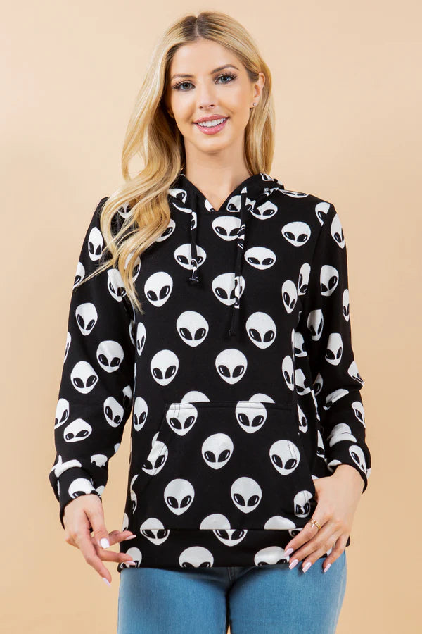 Skull print hoodies