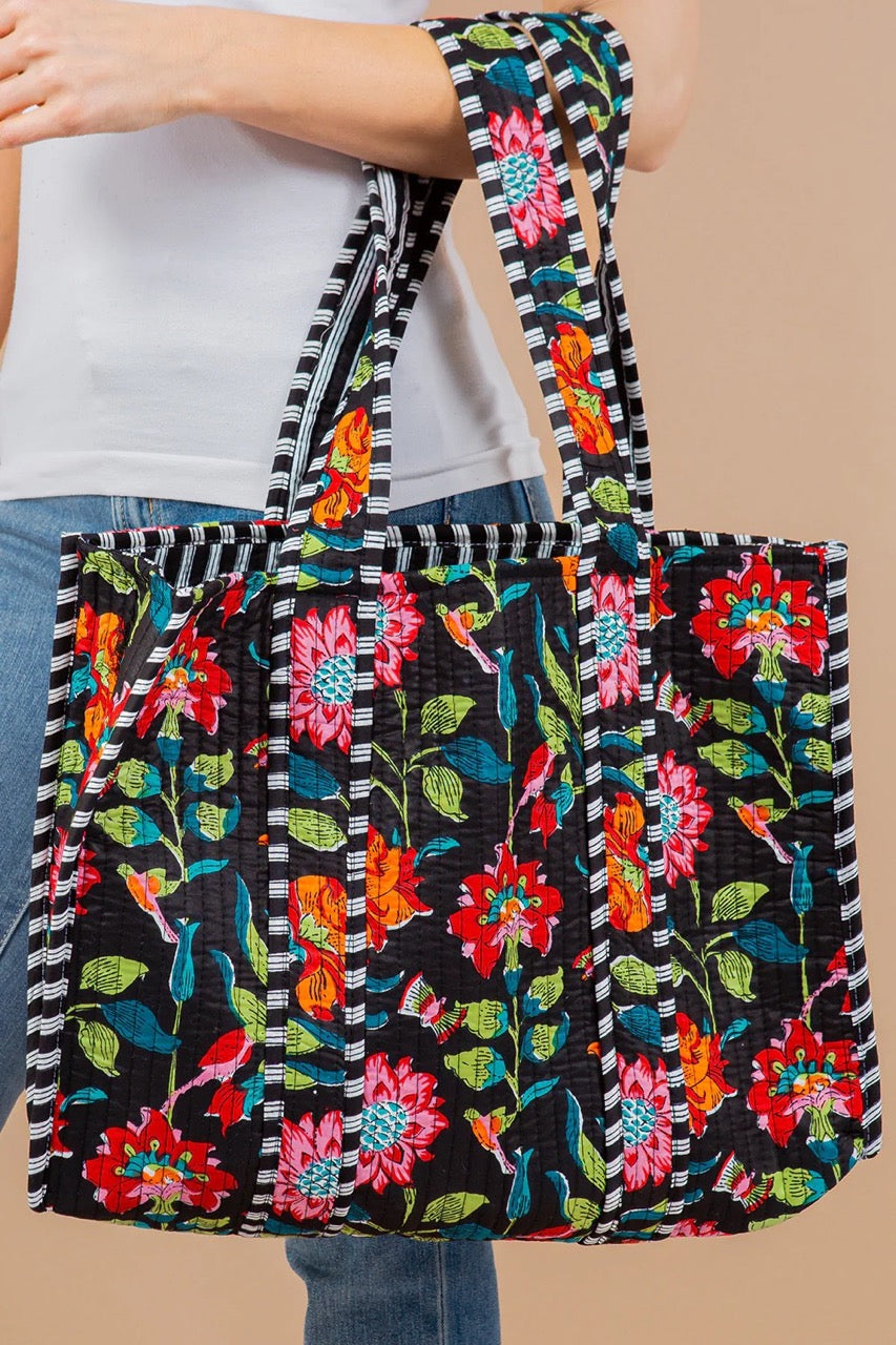 100% Quilted cotton tote bag