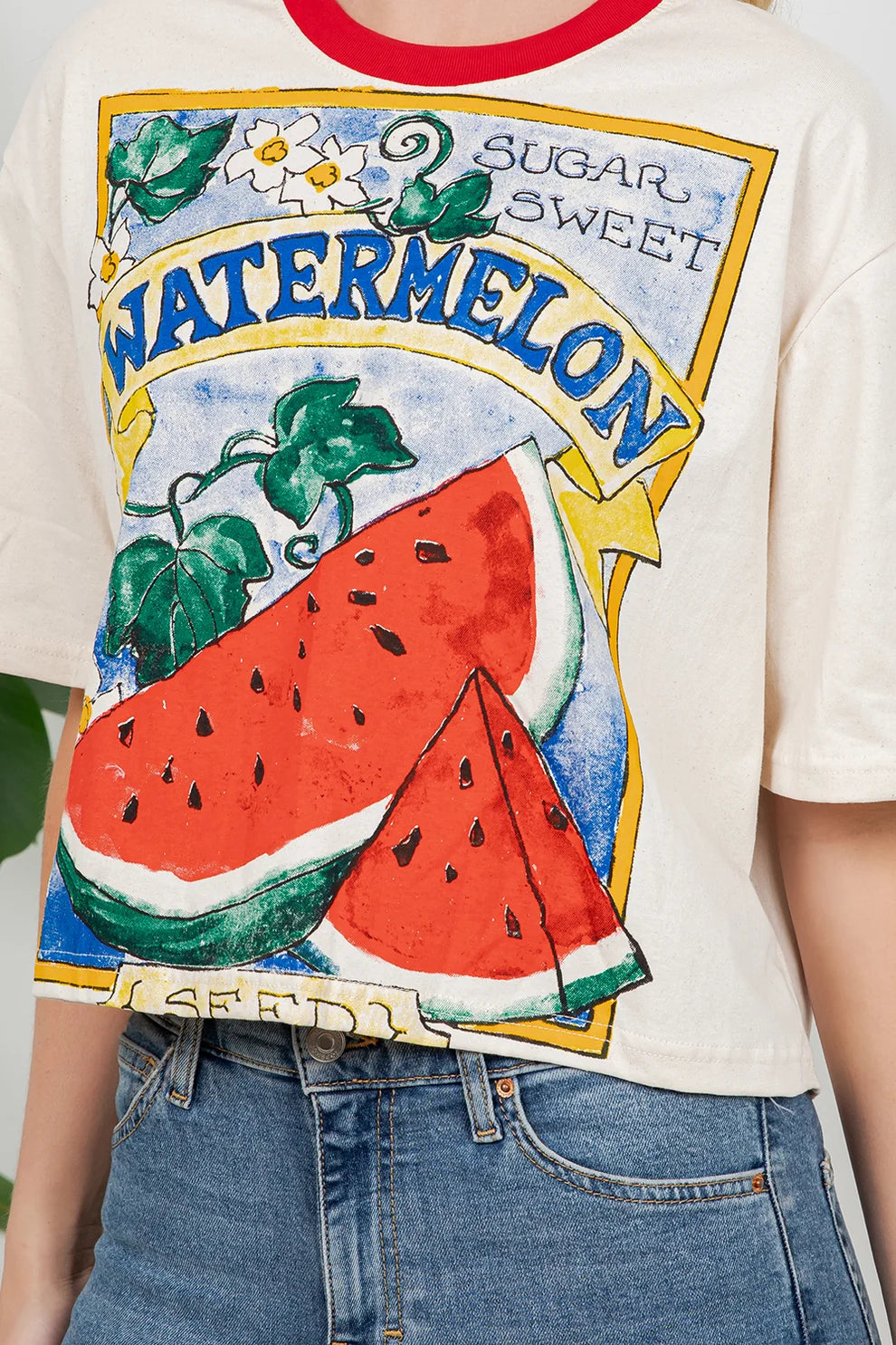 100% Cotton watremelon top
