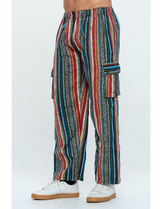 Men's Brushed cotton stripe pant