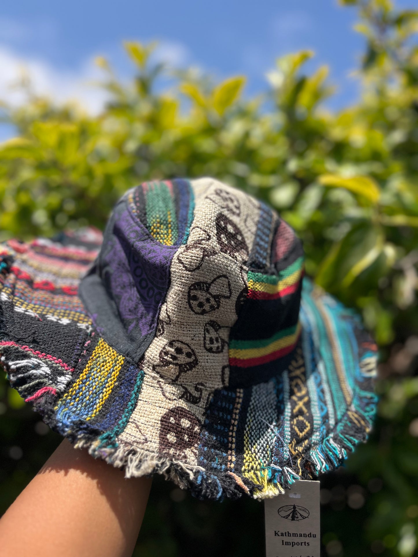 100% THC free patchworks hemp hat