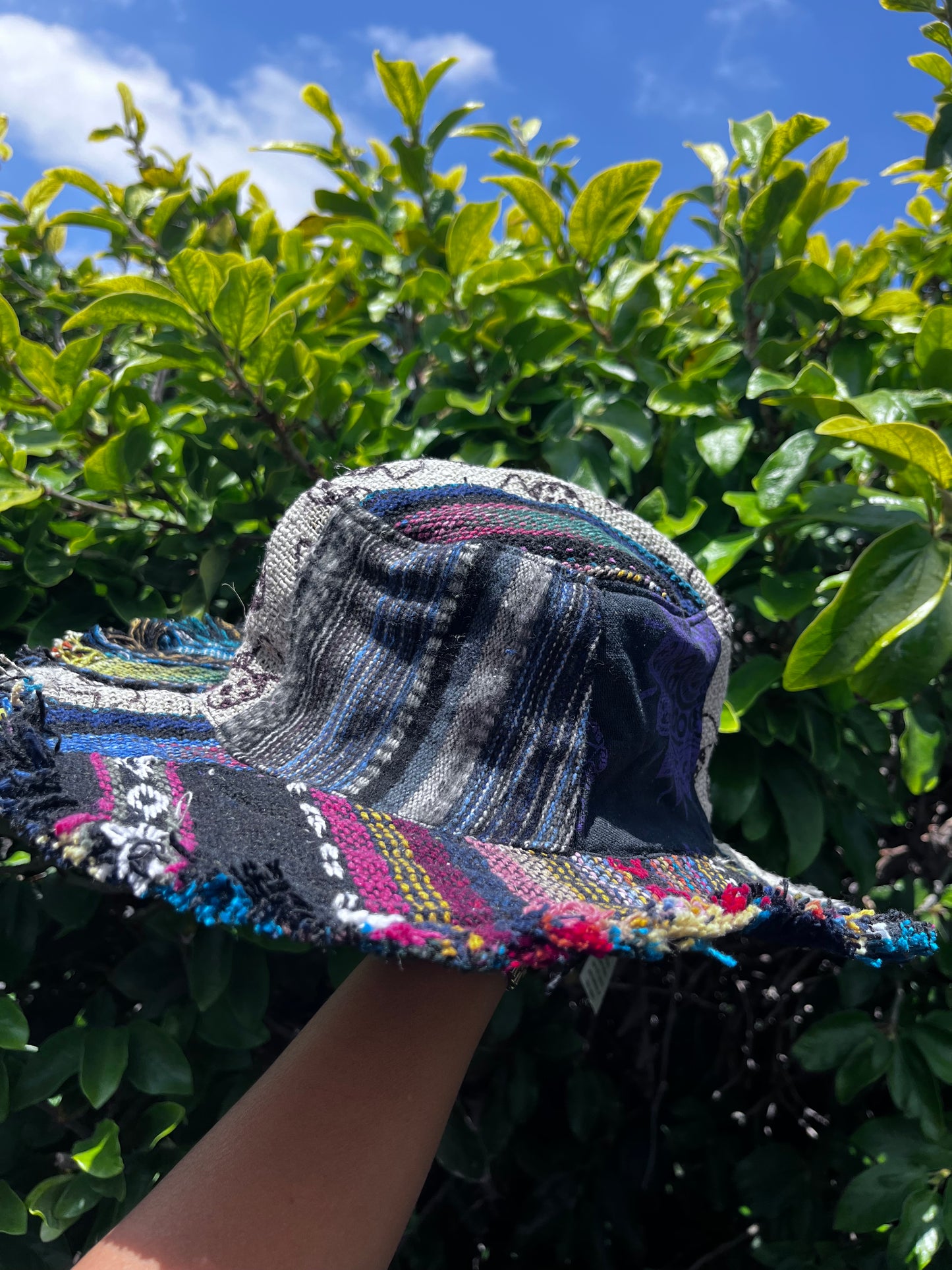 100% THC free patchworks hemp hat