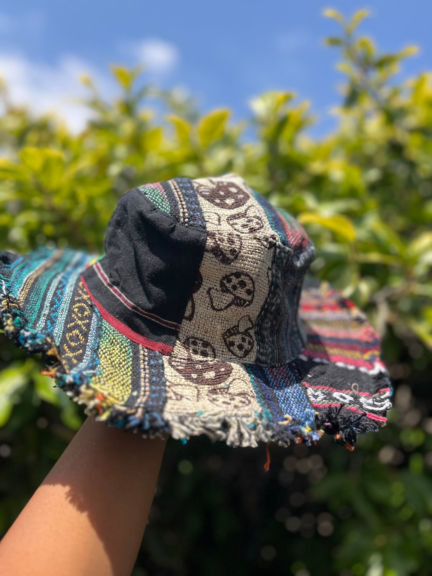 100% THC free patchworks hemp hat