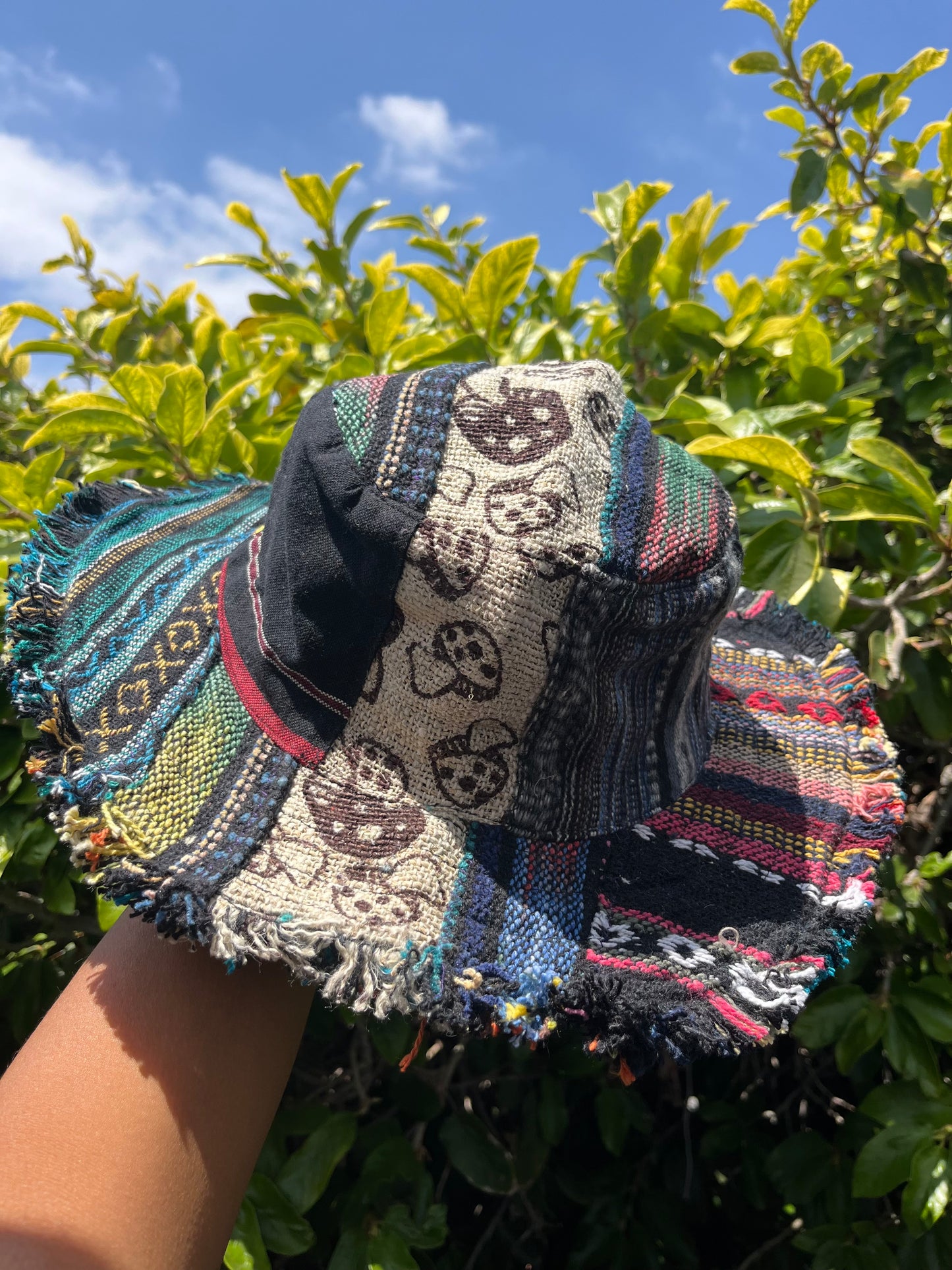 100% THC free patchworks hemp hat