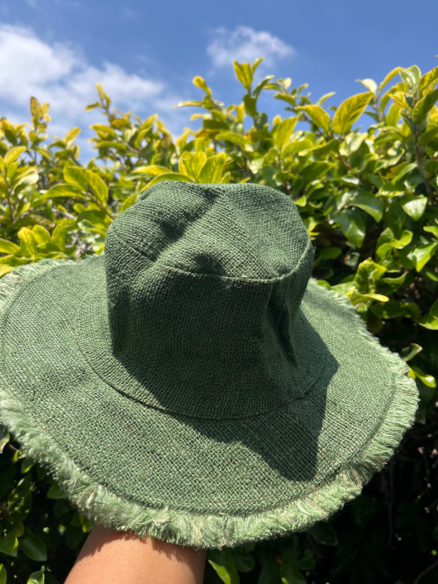 100% THC free hemp hat - Green