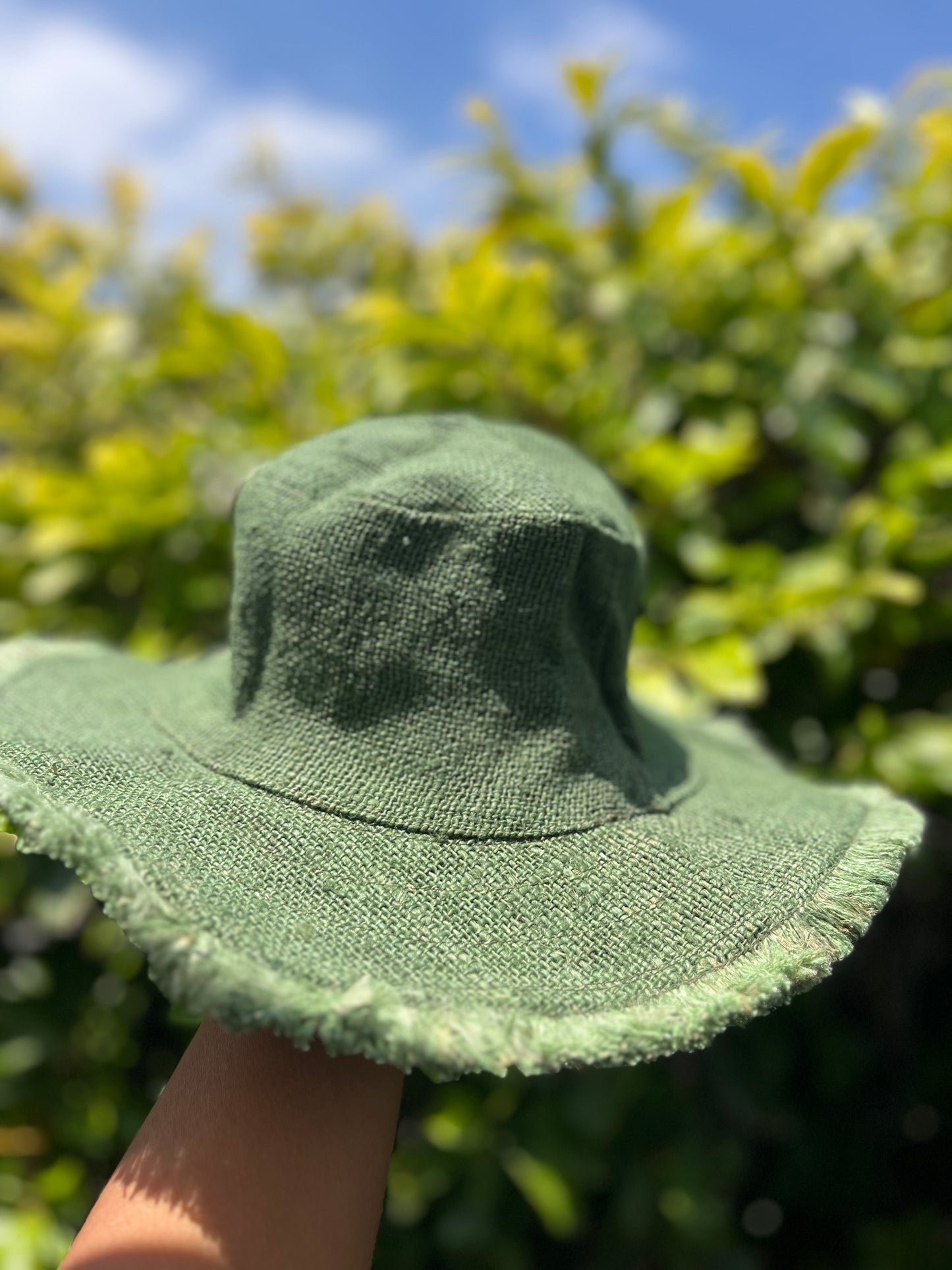 100% THC free hemp hat - Green