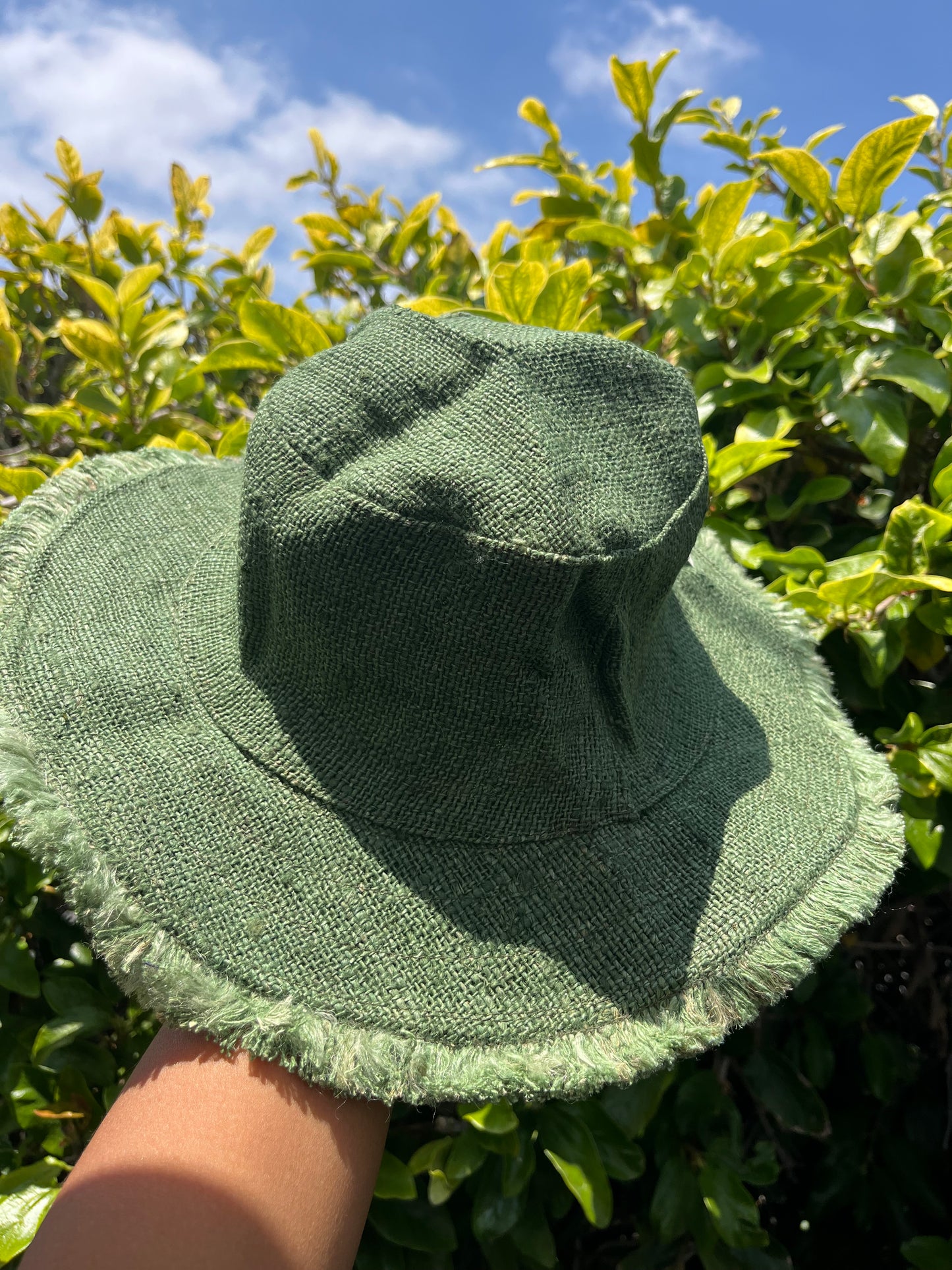 100% THC free hemp hat - Green