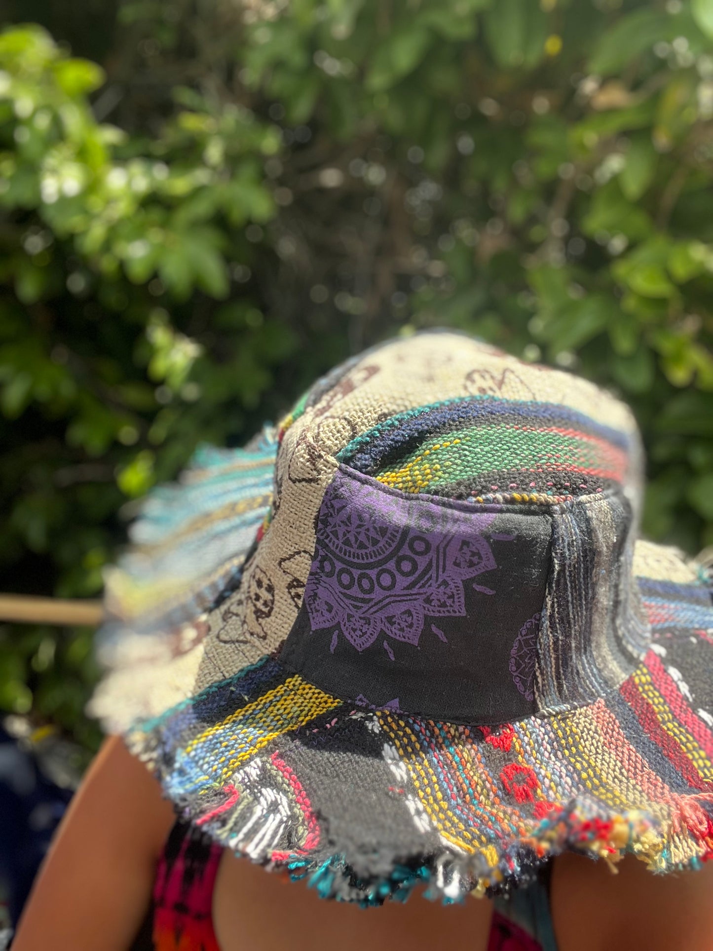 100% THC free patchworks hemp hat