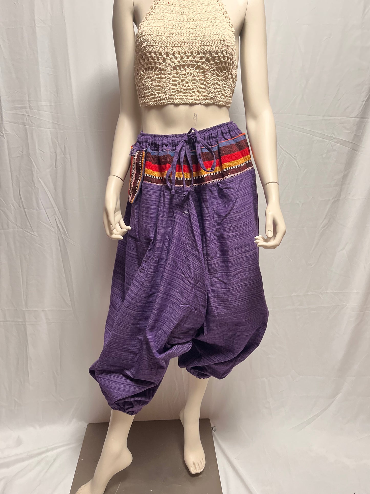 Cotton thai harem pant with pocket