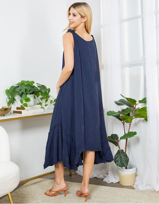 woven cotton dress