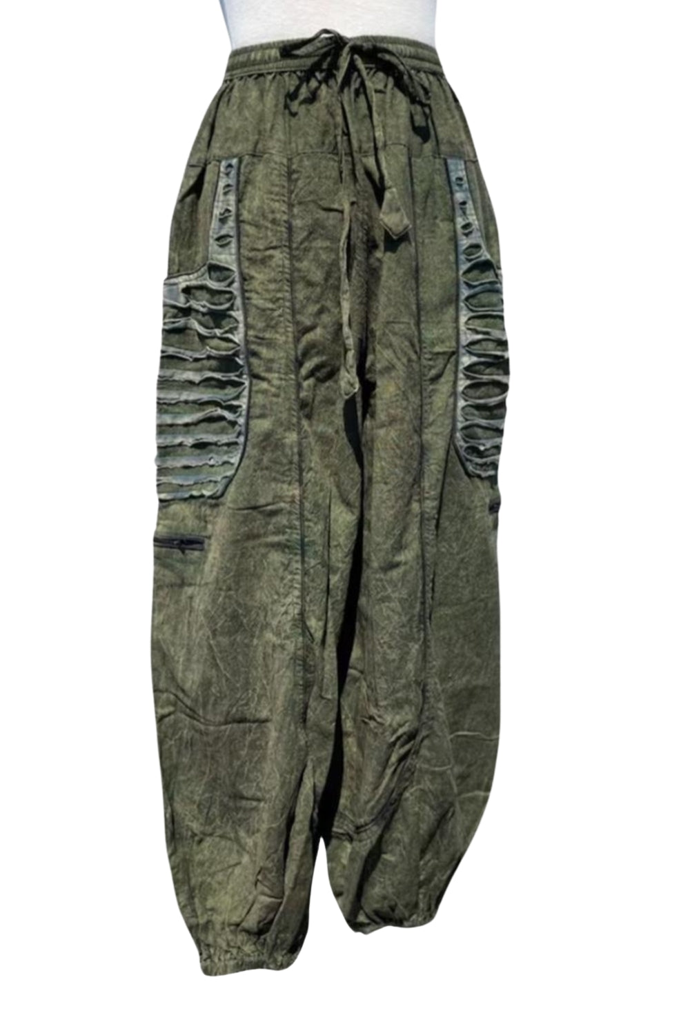 Green Razorcut Pant