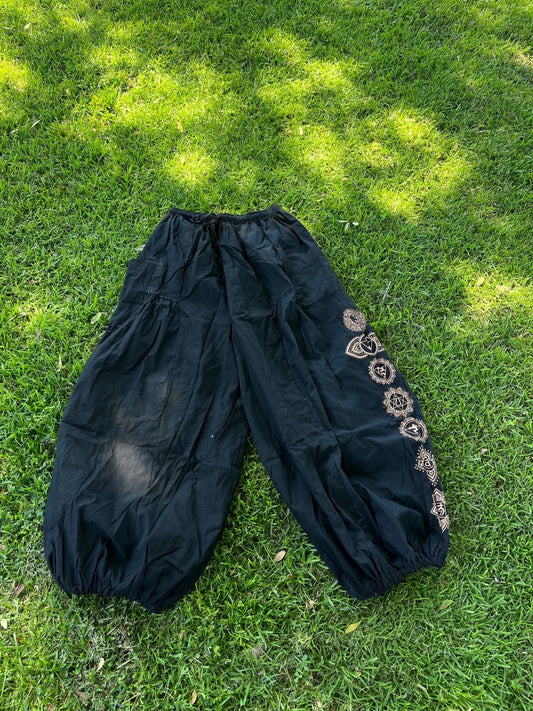 Black unisedc cotton pant