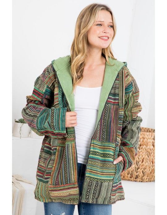 Cotton patchwork jacket
