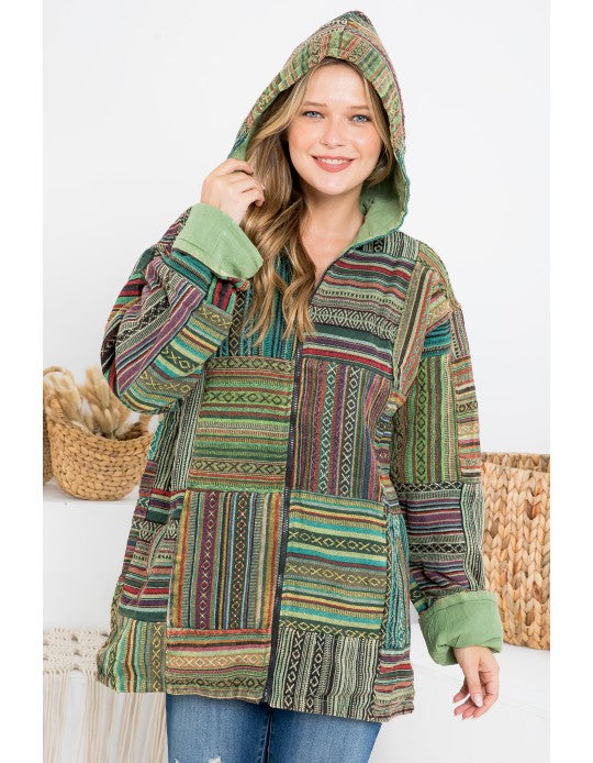 Cotton patchwork jacket